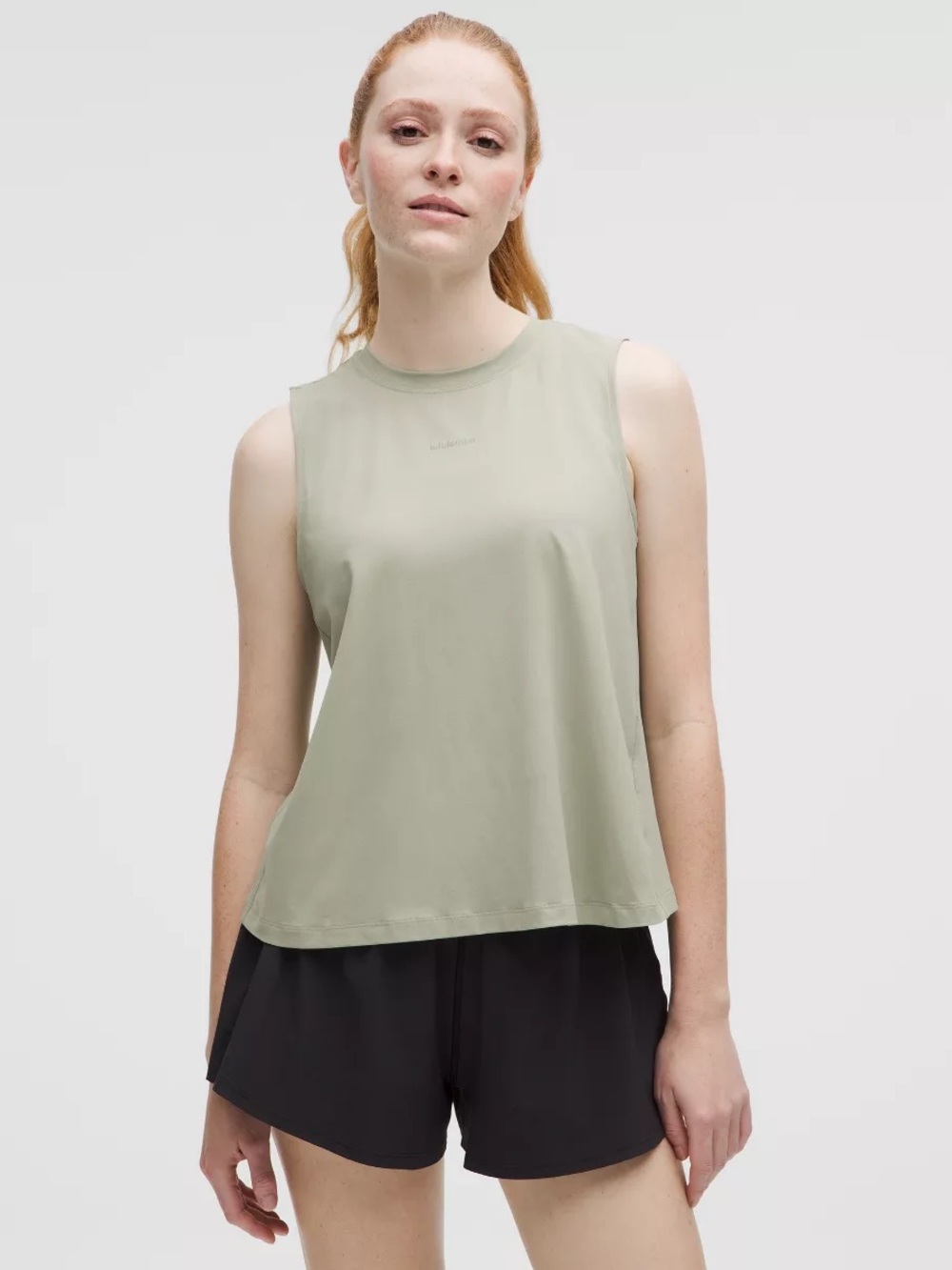 NWT Lululemon Pace Crush Cross-Back Graphic Tank Top XS Green